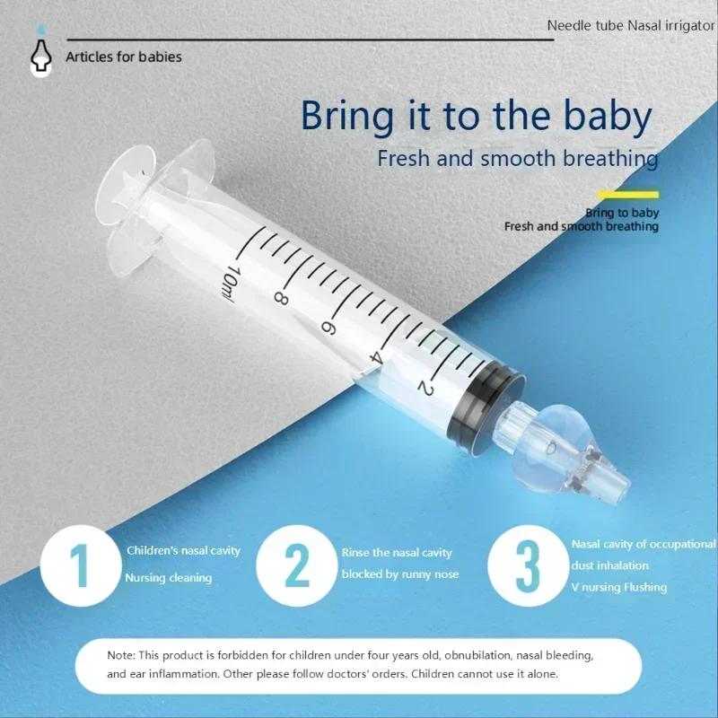 Seringue d'aspirateur Nasal pour bébé, 10ML, nettoyeur de nez pour bébé, rinite, lave-nez, irrigateu