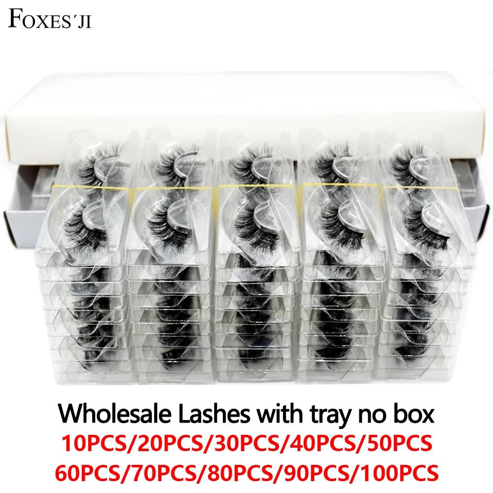 FOXESJI-Faux-cils en Vison Doux et Naturels, Vente en Gros, pour les Affaires