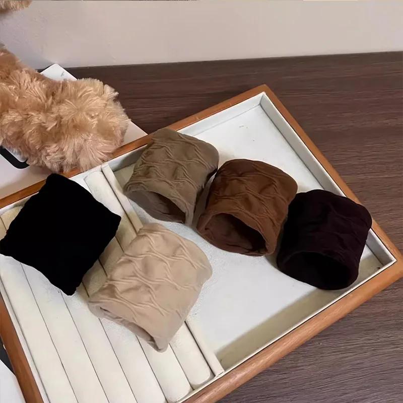 Lot de 4 chouchous solides très extensibles et larges pour femmes, attaches pour queue de cheval, él