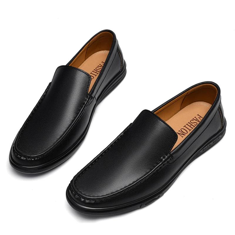Grandes tailles 48 49 50 hommes chaussures en cuir à enfiler bureau chaussures habillées décontracté