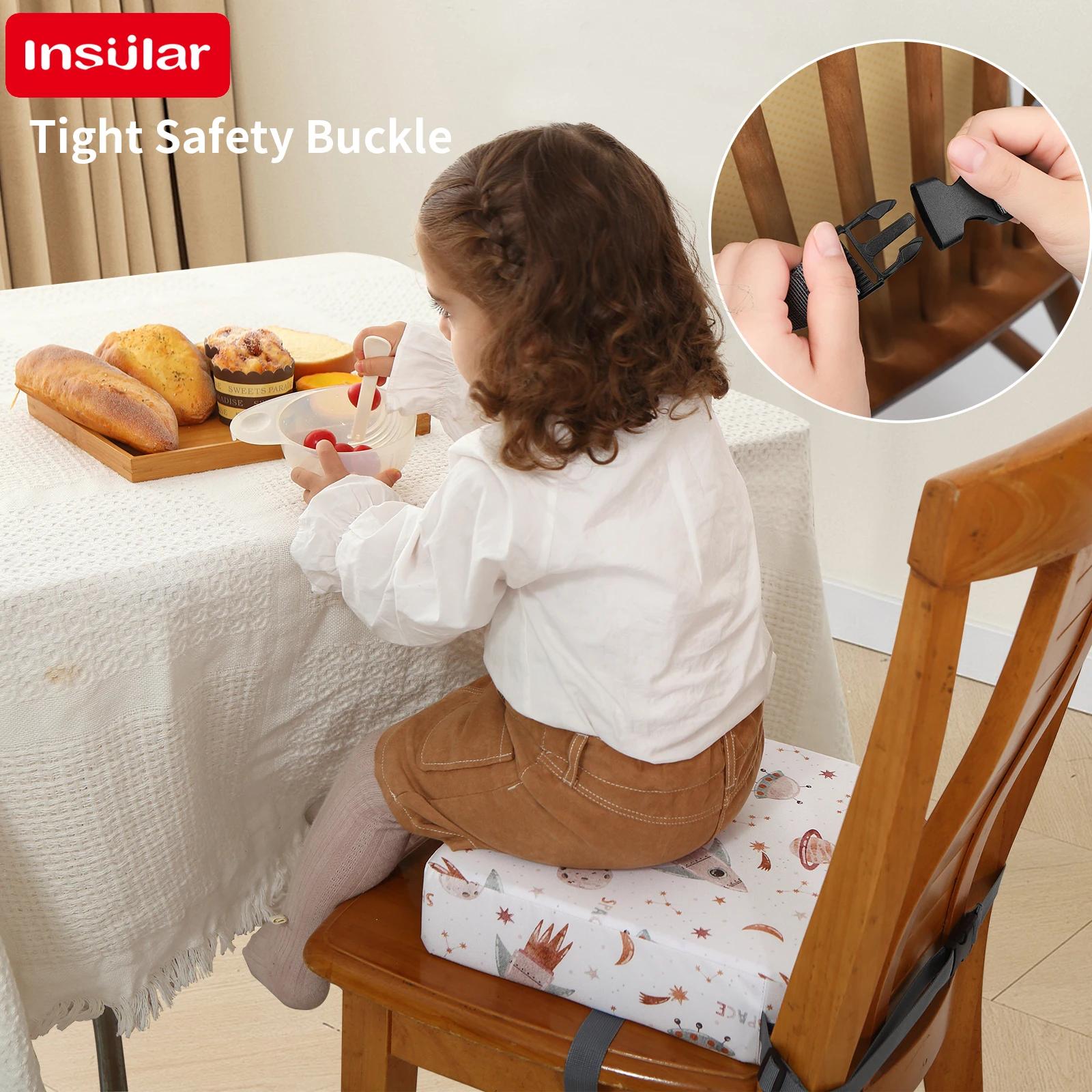 Coussin rehausseur de chaise de salle à manger pour bébé, chaise haute amovible pour enfants, coussi