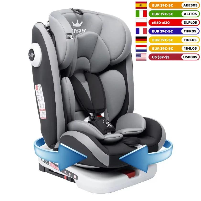 AP03 Siège auto enfant 360 °   Ceinture rotative 5 points 9-36kg 0 -12 ans ECE ISOFIX Siège de sécur