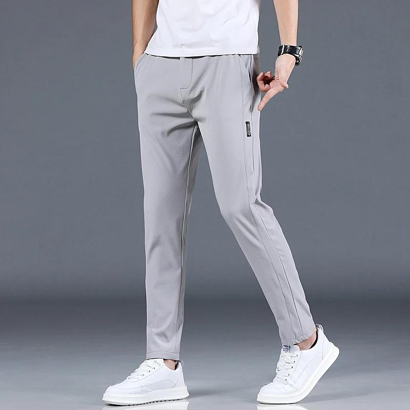Pantalon de Golf Slim Fit pour hommes, haute qualité, élastique, tendance, polyvalent, décontracté, 