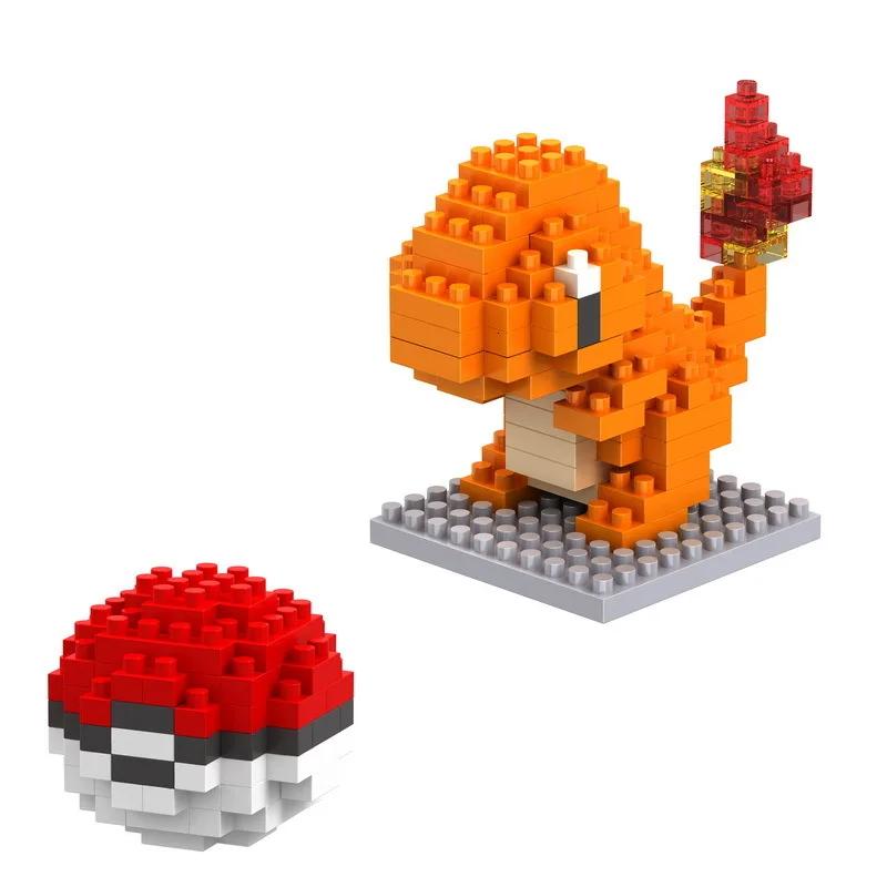 75 styles de blocs de construction Pokémon, assemblage d'anime, poupée Pikachu, Charizard, Blastoise