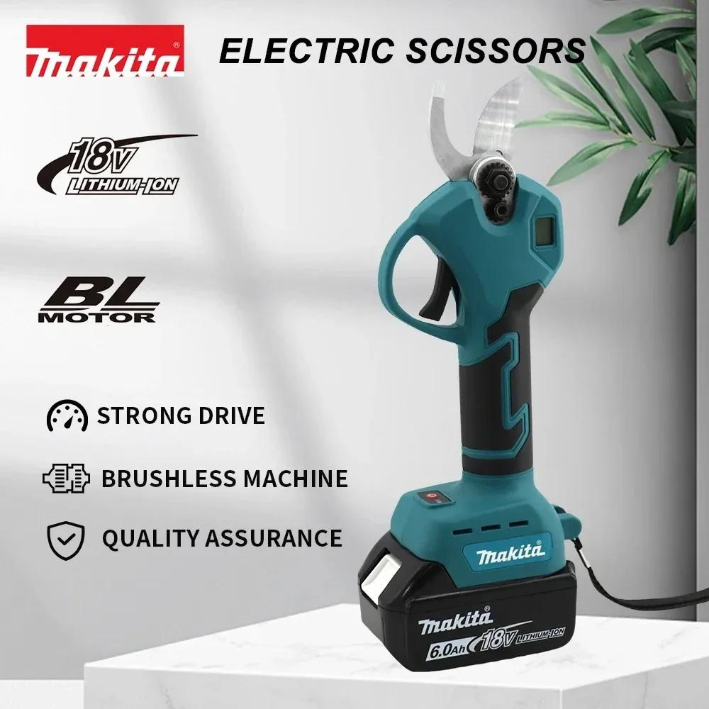 Sécateur électrique sans fil Makita, outil de jardinage, coupe-branches, ciseaux de jardin électriqu