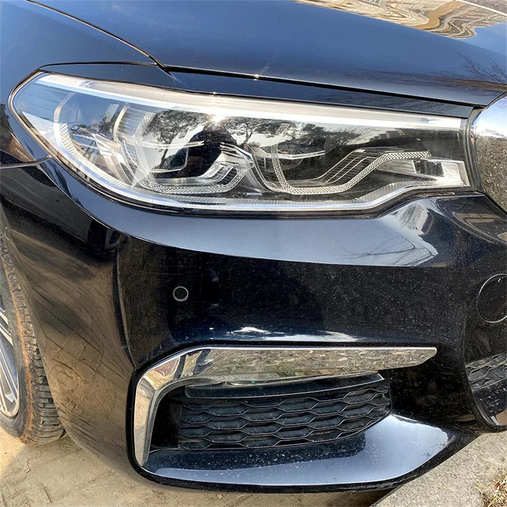 2 pièces ABS brillant phare mauvais sourcils paupières pour BMW G30 G31 F90 5 série 520d 525i 530i 5