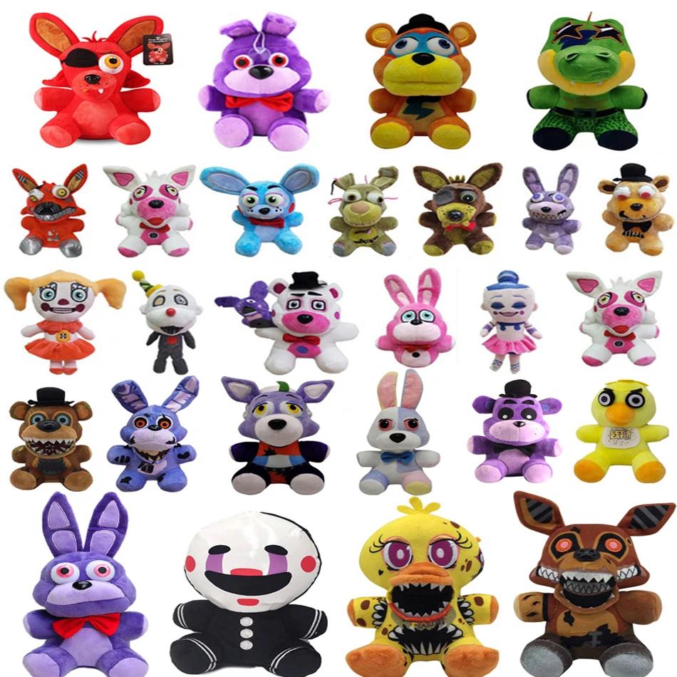 Cinq soir à Freddy Fnaf mignon jouets en peluche jeu poupée 18 CM Bonnie ours Foxy dessin animé poup