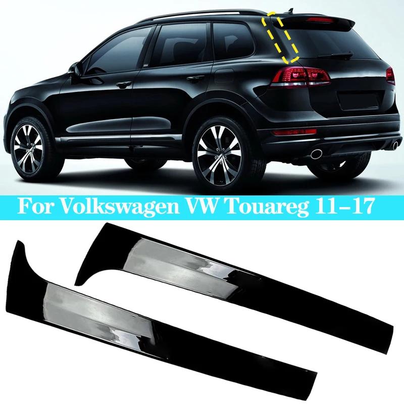 Pour Volkswagen VW Touareg noir brillant voiture fenêtre arrière becquet latéral ABS becquets sépara
