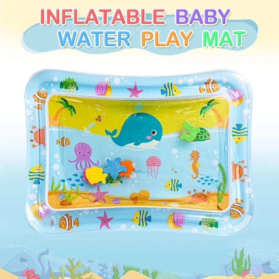 Tapis de jeu d'eau pour bébé, coussin gonflable en PVC pour nourrissons, temps du ventre, coussin d'