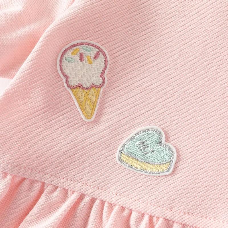 Dave Bella filles bébé robe été décontracté doux mignon enfants rose coton princesse robe fête Style