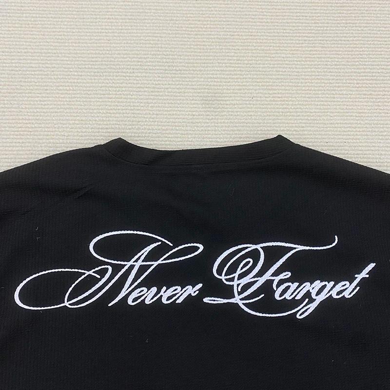 T-Shirt à manches longues imprimé américain rétro foncé Y2K, tenue gothique de rue tendance, haut po