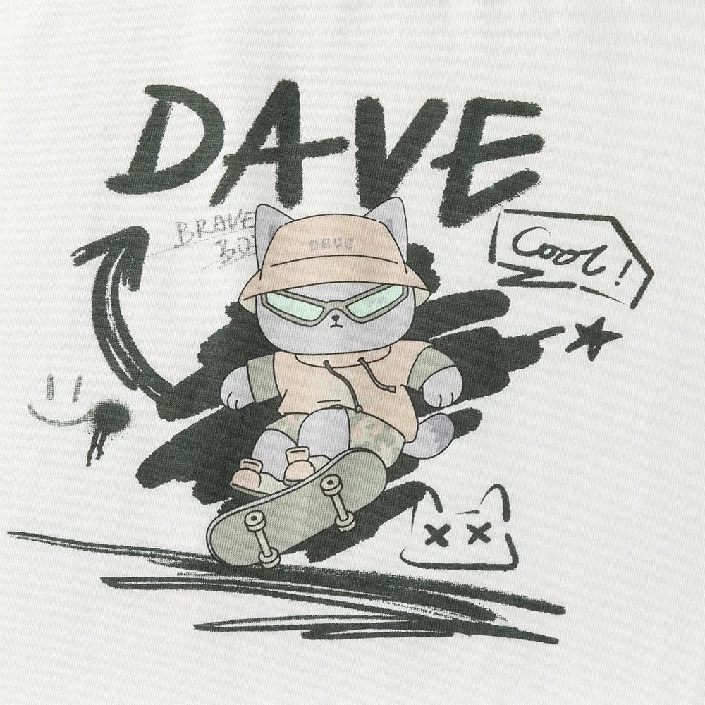Ensemble short et haut pour enfants Dave Bella – Tenue d'été pour garçons avec imprimé dessin animé,