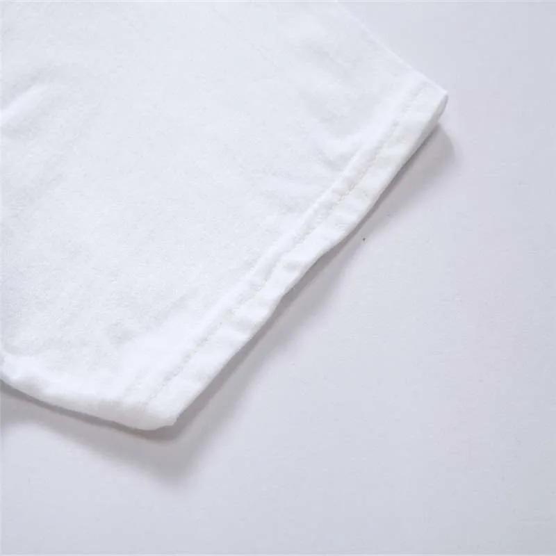 T-shirts à manches courtes pour hommes et femmes, haut en coton blanc à col rond, haut ample, épais,