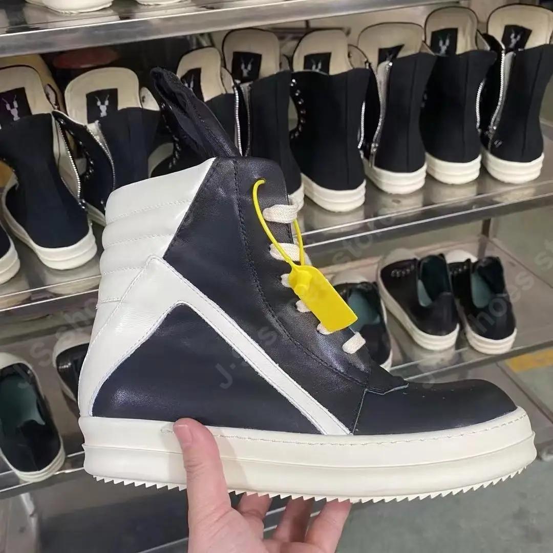 R-o qualité hommes chaussure en cuir noir bottine extérieur bottes haut chaussures décontractées fer