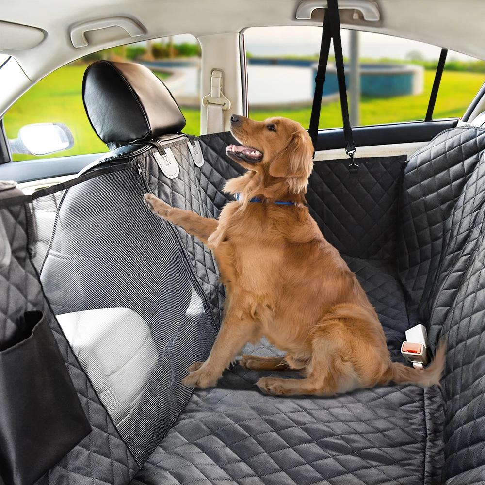 Porte-chien imperméable à l'eau arrière pour chien, housse de siège de voiture, tapis de protection 