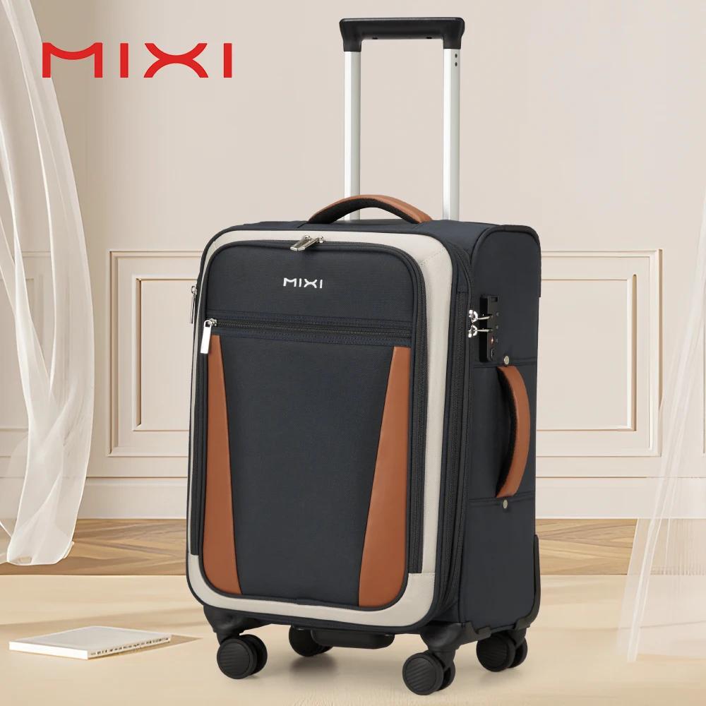 Mixi 20 pouces hommes voyage d'affaires Oxford bagages femmes valise à main Spinner roues sac roulan