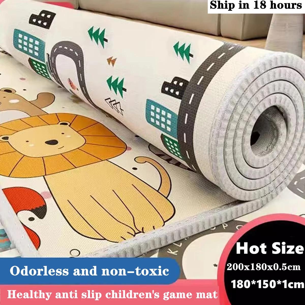 Tapis de jeu bébé non toxique haute qualité EPE - 5 tailles au choix - Tapis de sécurité pour enfants et activités