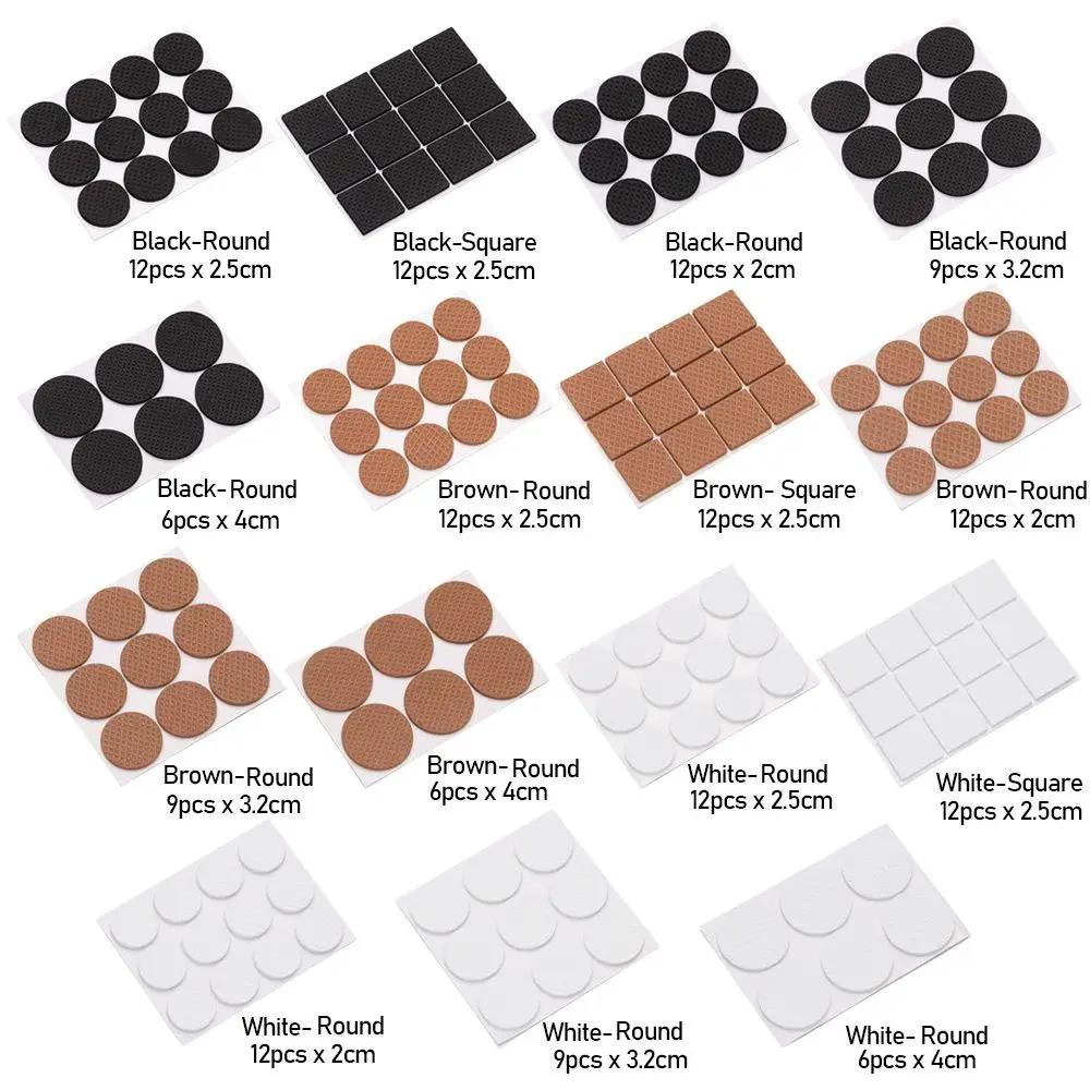 6/9/12PCS Auto-Adhésif Tapis antidérapant Coussin Pare-chocs Meubles Jambe Pied Tapis de Feutre Pour