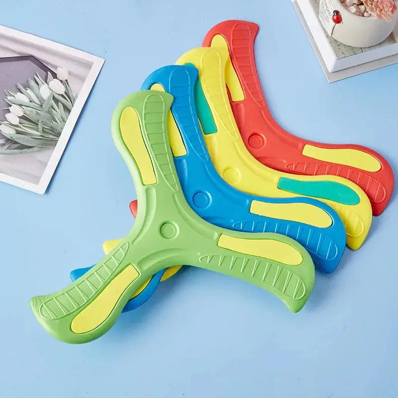 Boomerang – jouet d'extérieur croisé à trois feuilles pour enfants, disque volant, jouet de sport in