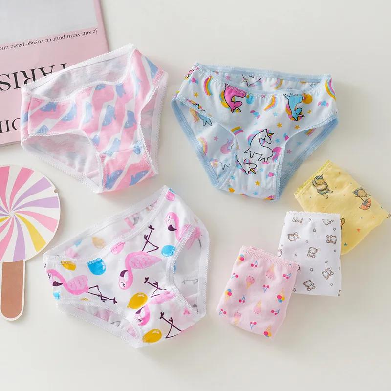 3/6/9/12 pièces/lot culottes en coton filles enfants slips courts sous-vêtements pour enfants enfant