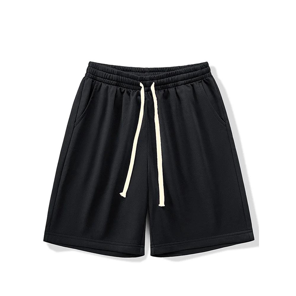 Short de course d'été pour hommes, pantalon court de Sport décontracté, Jogging, couleur unie, cordo
