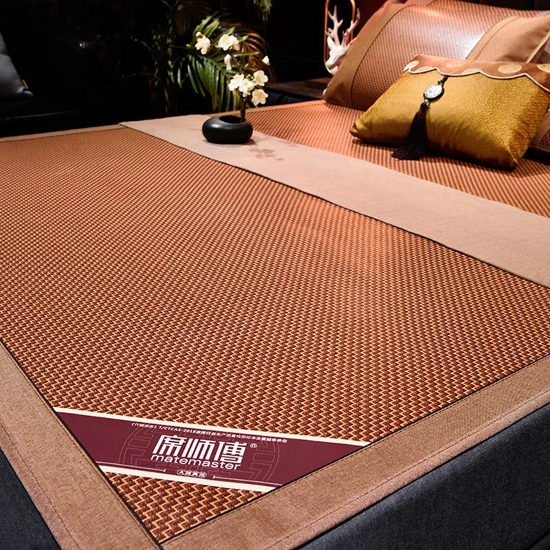 Matelas pliable double face contre les virus du rotin naturel, matelas frais pour la glace, les viru