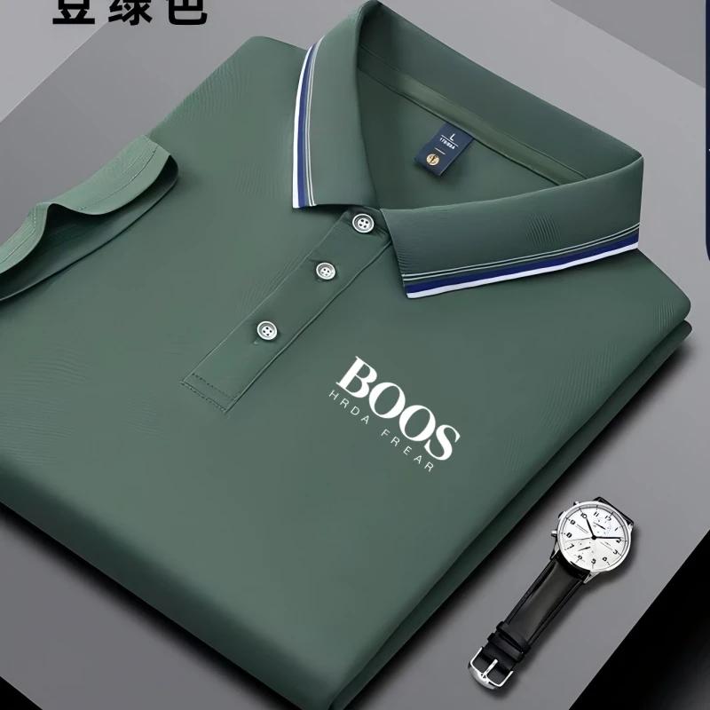 Nouveau polo brodé pour homme, décontracté et élégant, à manches courtes, respirant, confortable et 