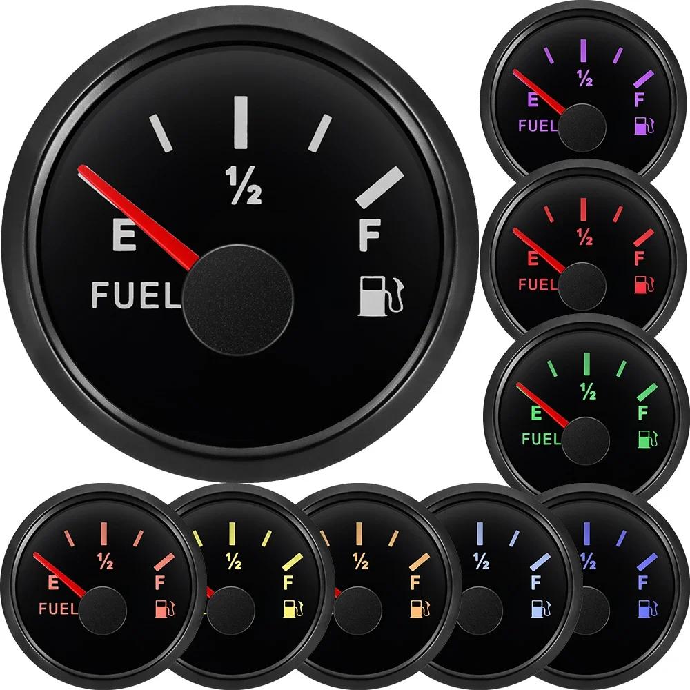 Capteur de niveau de flotteur de carburant 0-190 Ohm + jauge de niveau de carburant 52MM, pointeur é