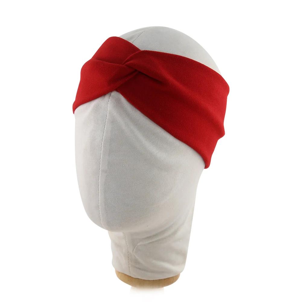 Bandeaux côtelés solides pour bébé, bandeaux noués en Faux cachemire, couvre-chef large, couvre-chef