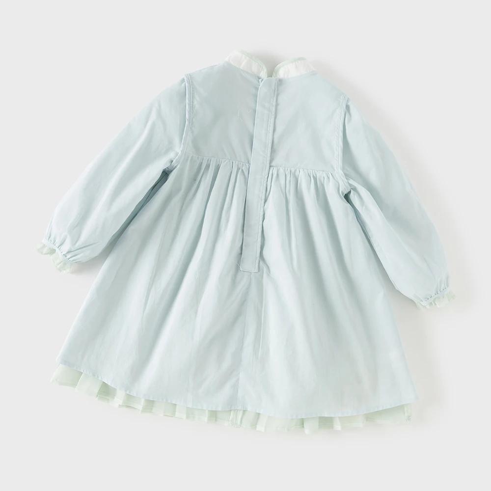 Robes en maille pour enfants Dave Bella, vêtements à manches longues pour filles, automne-printemps,