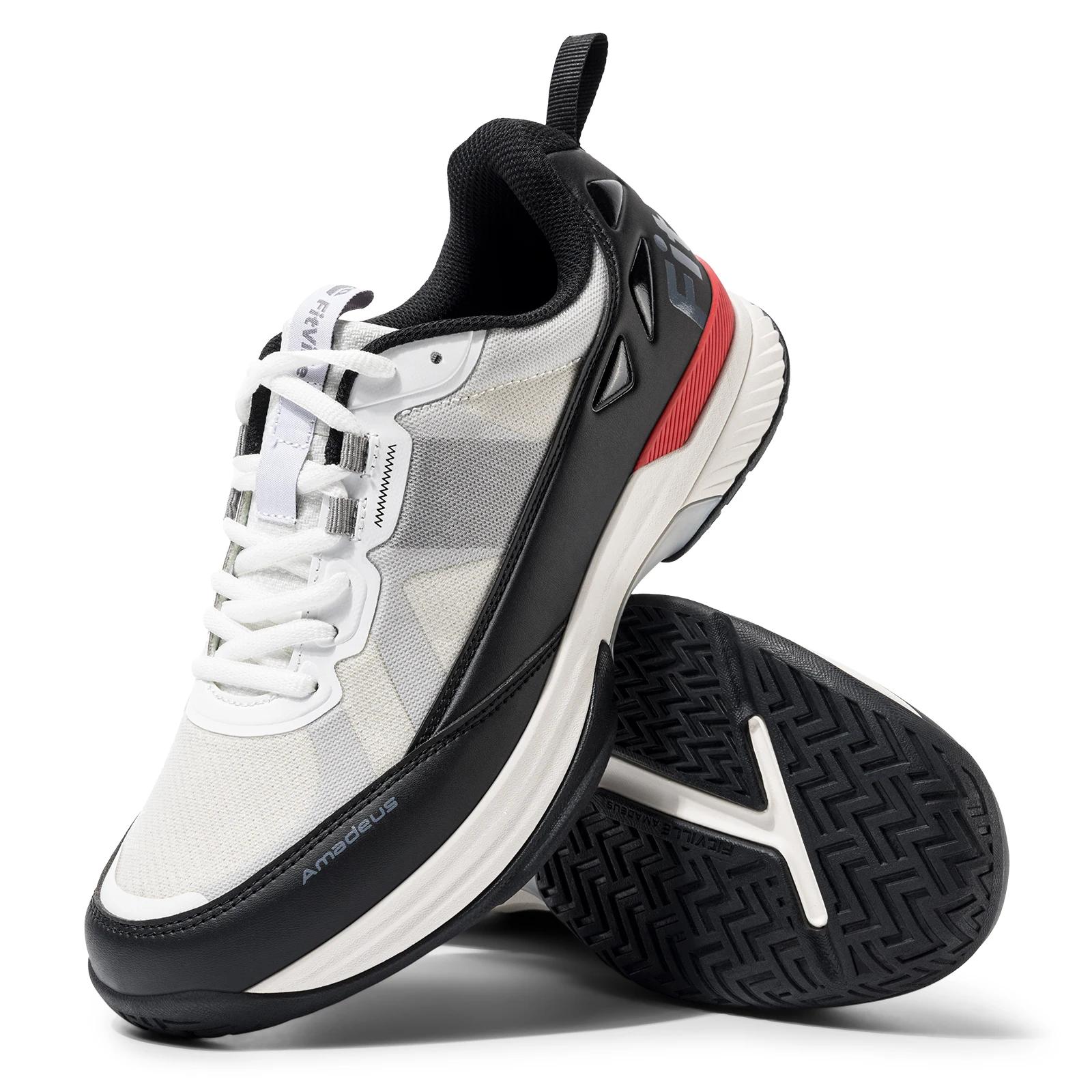 FitVille chaussures de Tennis larges pour hommes chaussures de Pickleball léger respirant toutes les