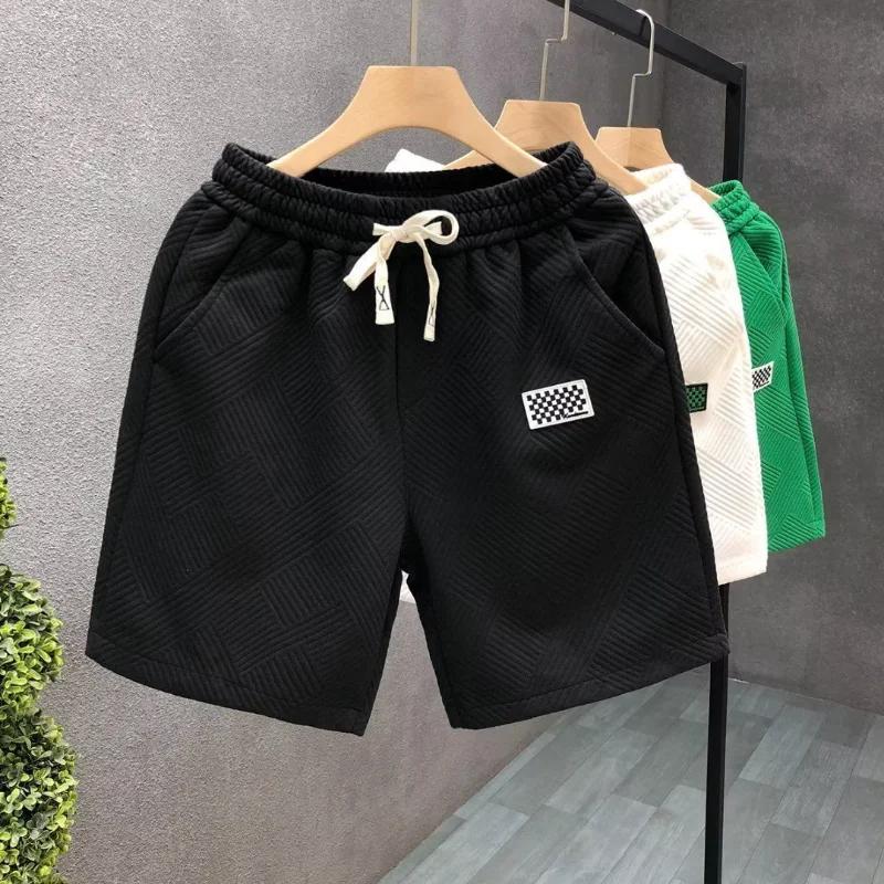 Short à la mode pour hommes, vêtements confortables à taille élastique, pantalons courts respirants,
