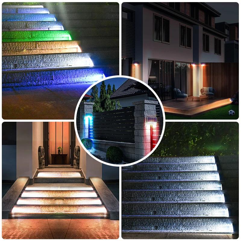 LED lumière solaire extérieure étape lampe lentille conception Super lumineux IP67 étanche antivol e