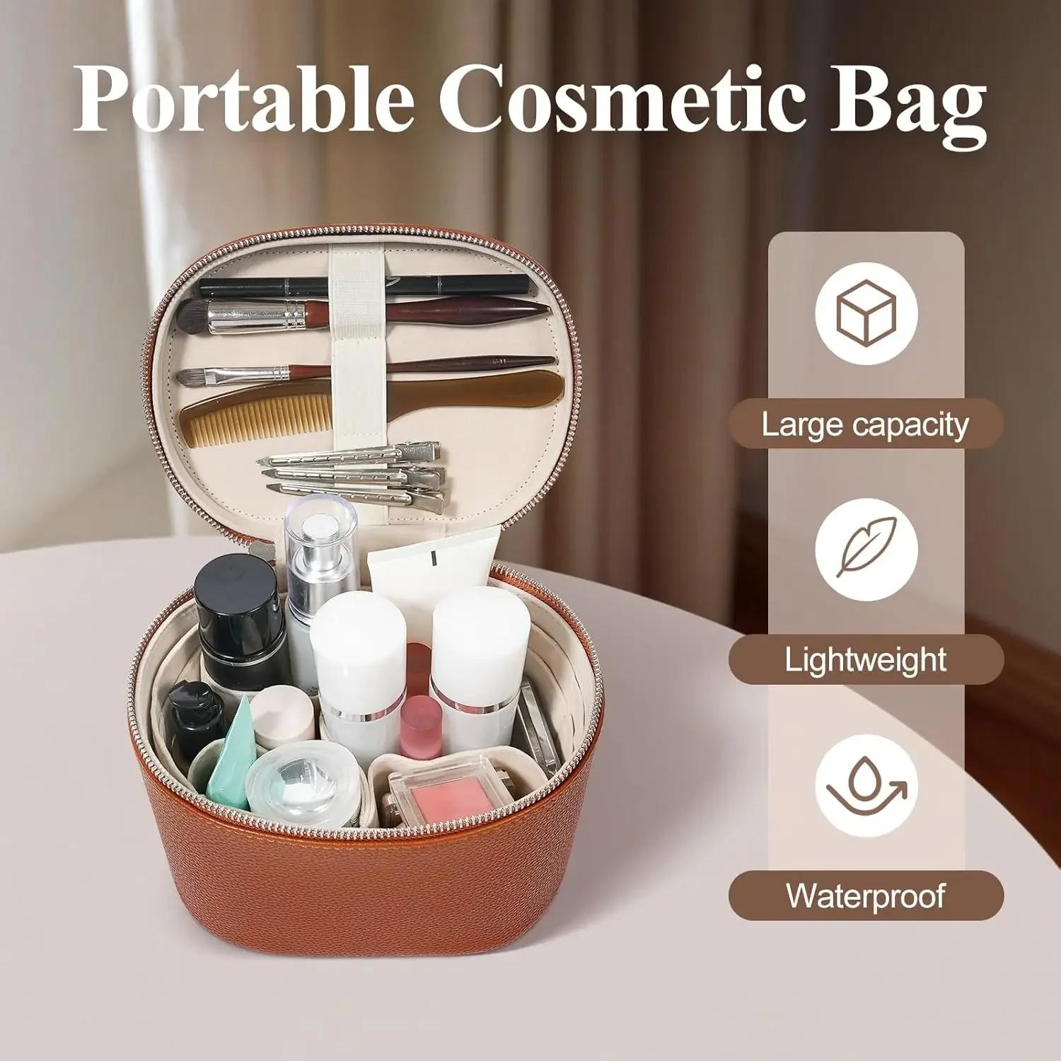 Sacs de rangement cosmétiques portables, trousse de maquillage, trousse de toilette pour femmes, tro