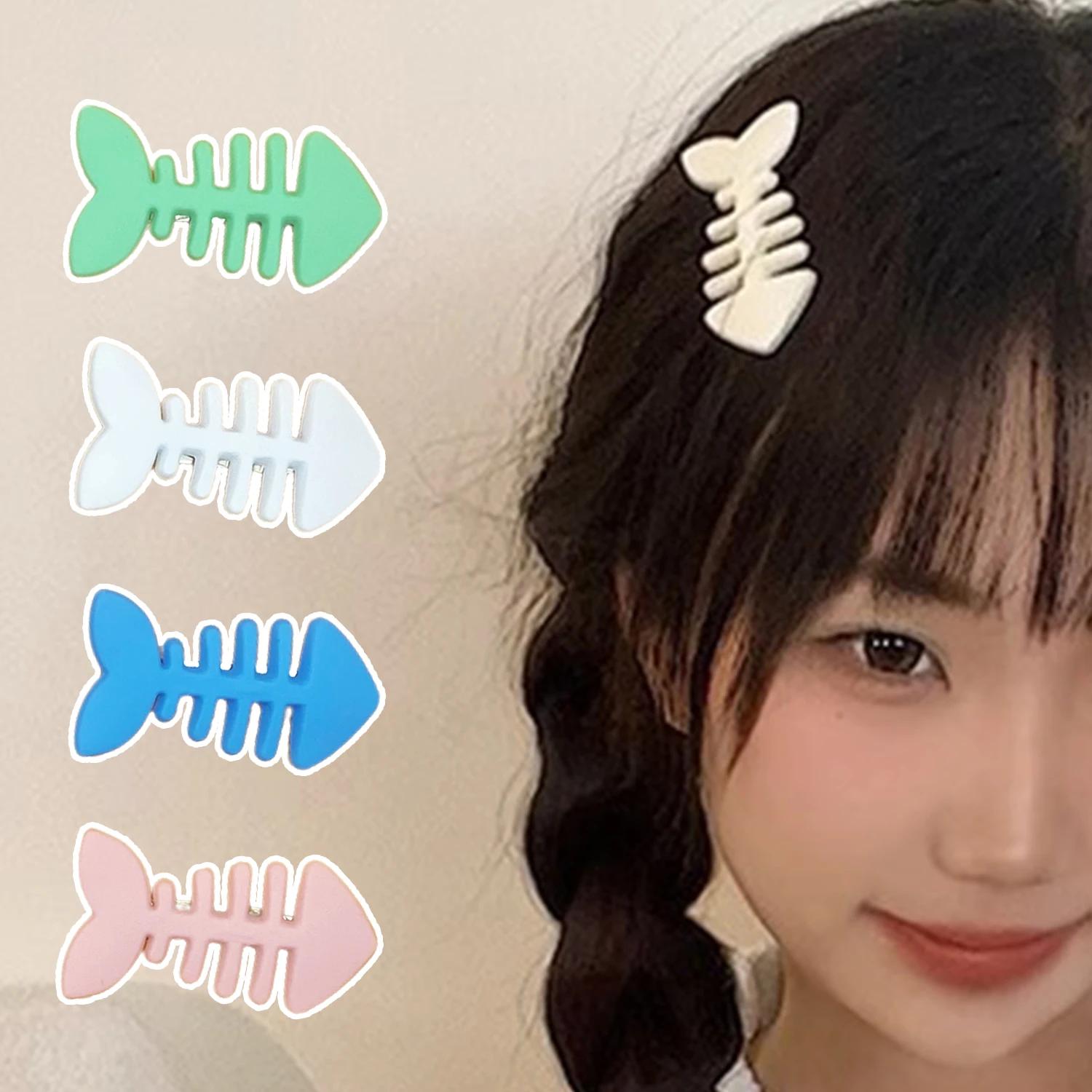 Pince à cheveux en arête de poisson mate pour filles, petites Barrettes, Clips latéraux pour femmes,