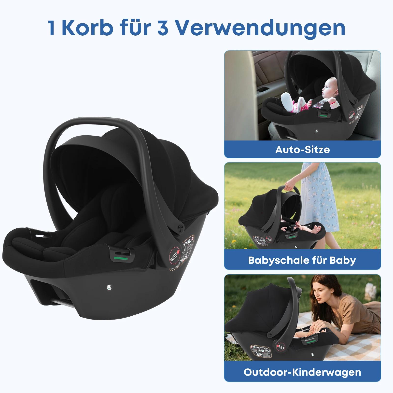 Siège auto pour bébé, nouveau-né de 0 à 12 mois, Max 12kg, auvent solaire rembourré, ceinture de séc