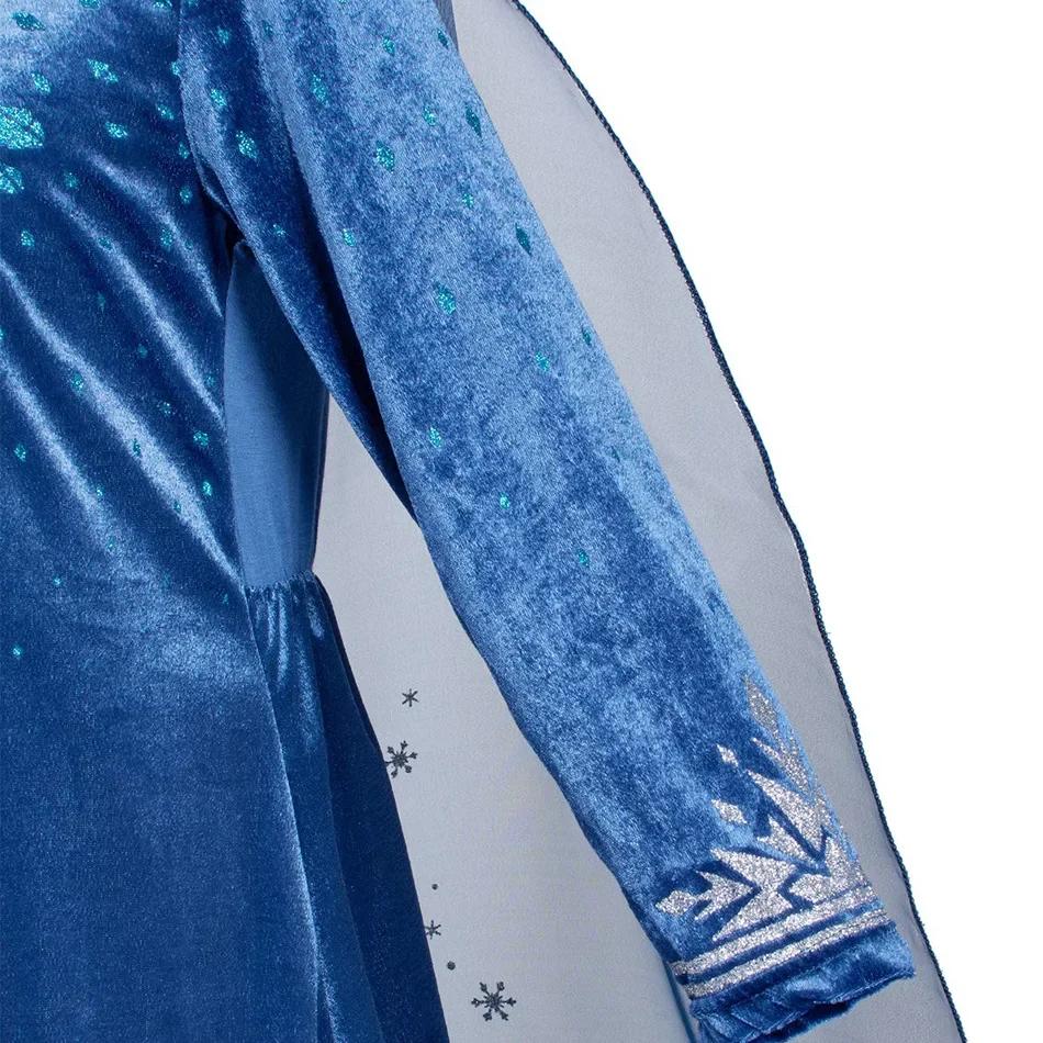 Costume de princesse d'hiver, déguisement de fête Elsa, pour noël, anniversaire, carnaval, reine des