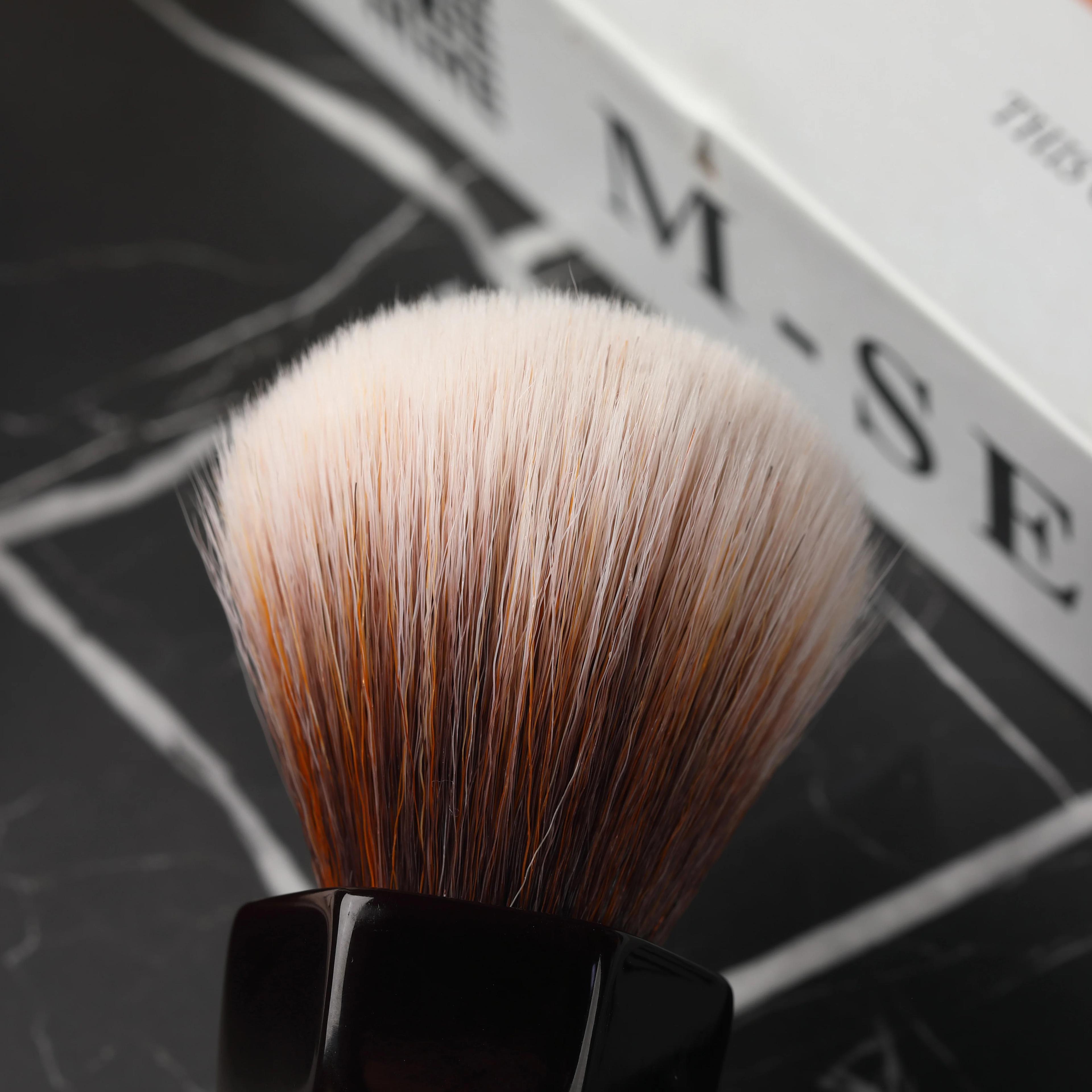 YAQI-Barbe à cheveux synthétiques Moka Express, 24mm, blaireau de rasage pour hommes