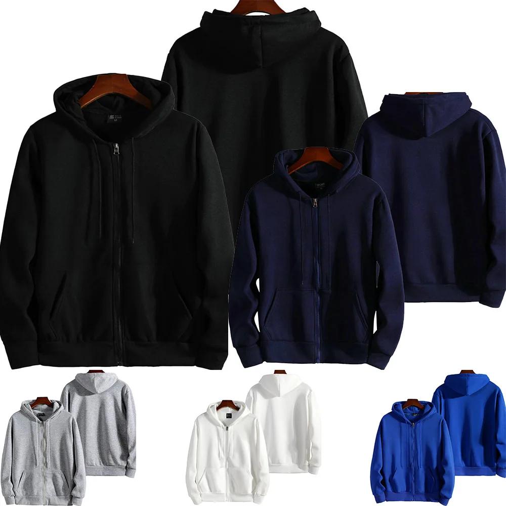 Sweat à capuche à manches longues pour femmes et hommes, sweats à capuche zippés, vêtements de sport