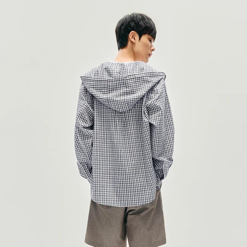 Semir chemise à manches longues hommes vêtements d'extérieur à carreaux léger 2025 automne nouveau h
