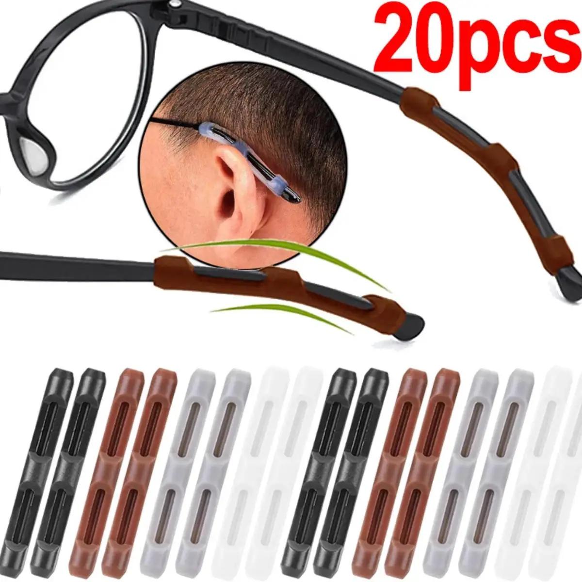 Manchon antidérapant en Silicone pour lunettes, cadre pour les yeux, jambe de traînée, support de cr