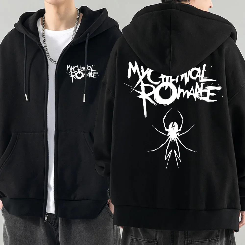 Hommes pulls à capuche de mode veste manteaux ma Romance chimique Mcr Dead sweat à capuche avec ferm