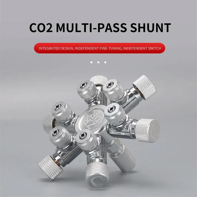 ZRDR – distributeur de CO2 multi-voies pour Aquarium en acier inoxydable, vanne à aiguille de sépara