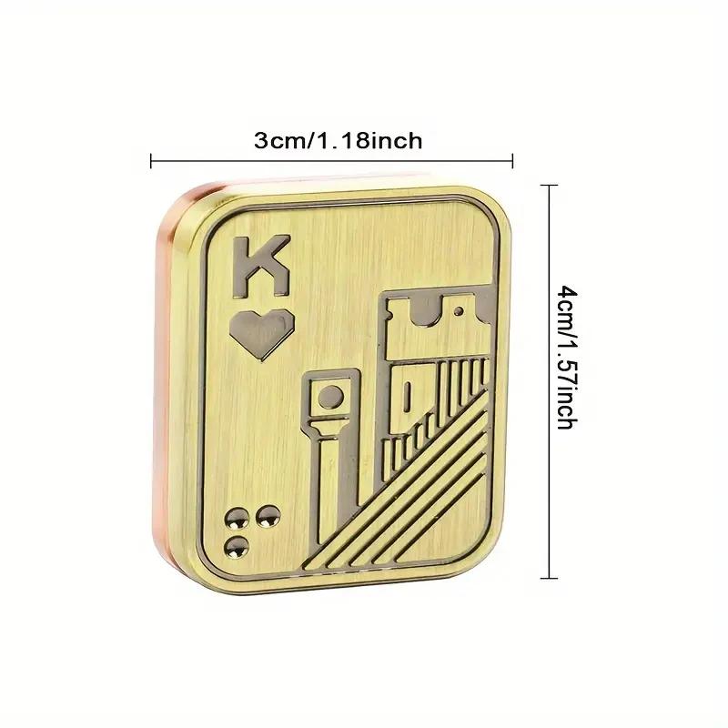 KK AA Fidget Slider métal crâne Push Slider soulagement du Stress jouet Anti-Stress EDC haut filatur