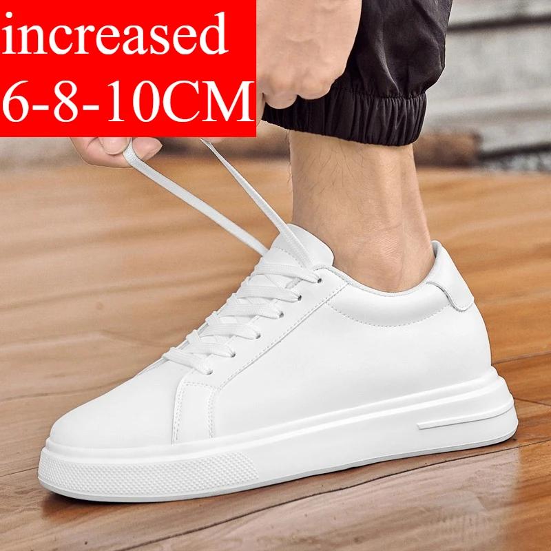 Nouveaux hommes baskets ascenseur chaussures rehaussant la hauteur augmenter semelle intérieure 6-10