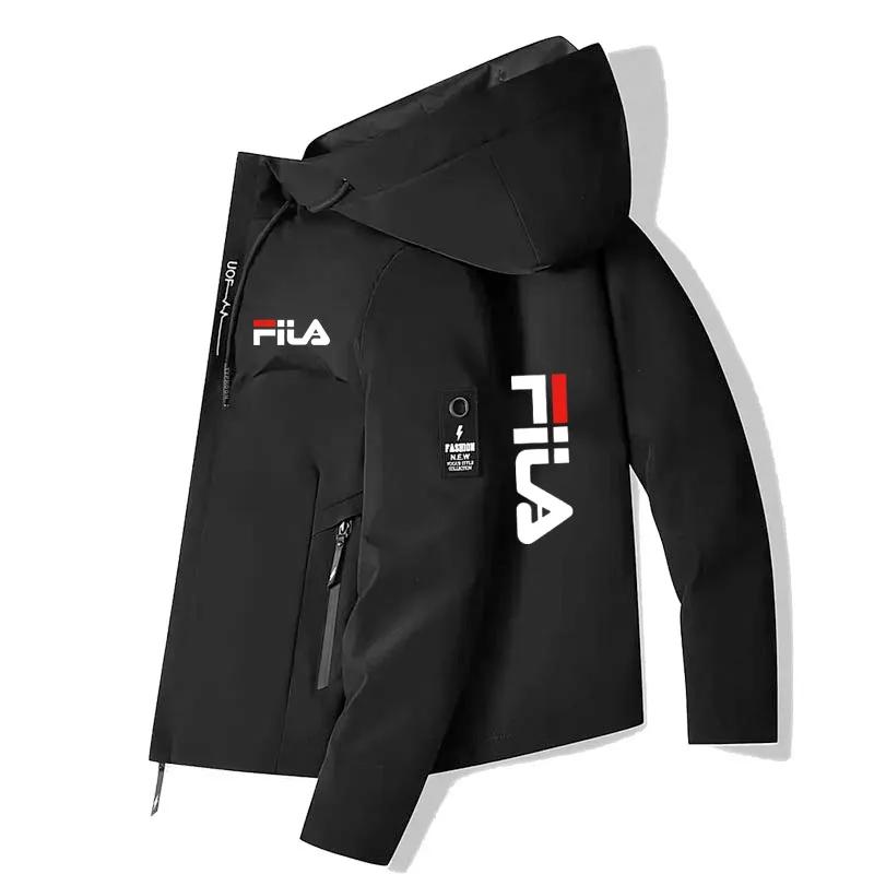 Veste de sport de loisirs d'extérieur à capuche à manches longues avec fermeture éclair, coupe-vent 