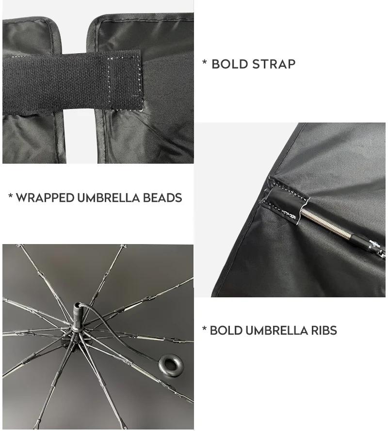Parasol pare-soleil avant de voiture avec anneau de traction, protection pare-brise, visière solaire