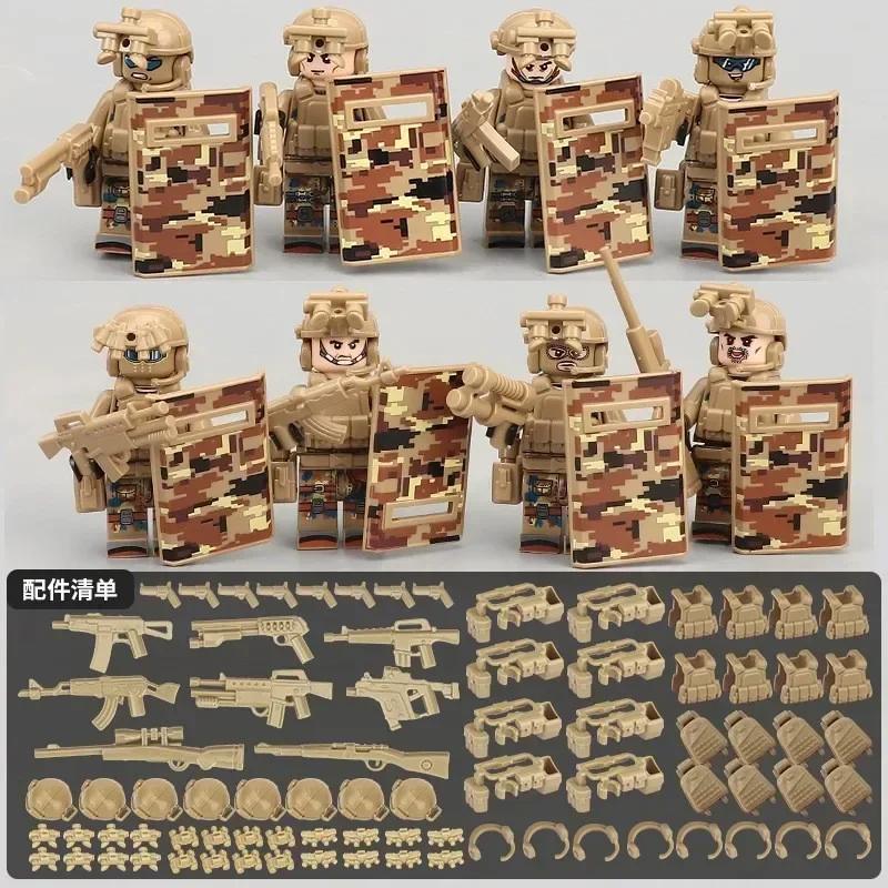 Bloc de construction Lego Compatible, figurines militaires, fantôme de police, forces spéciales, jou
