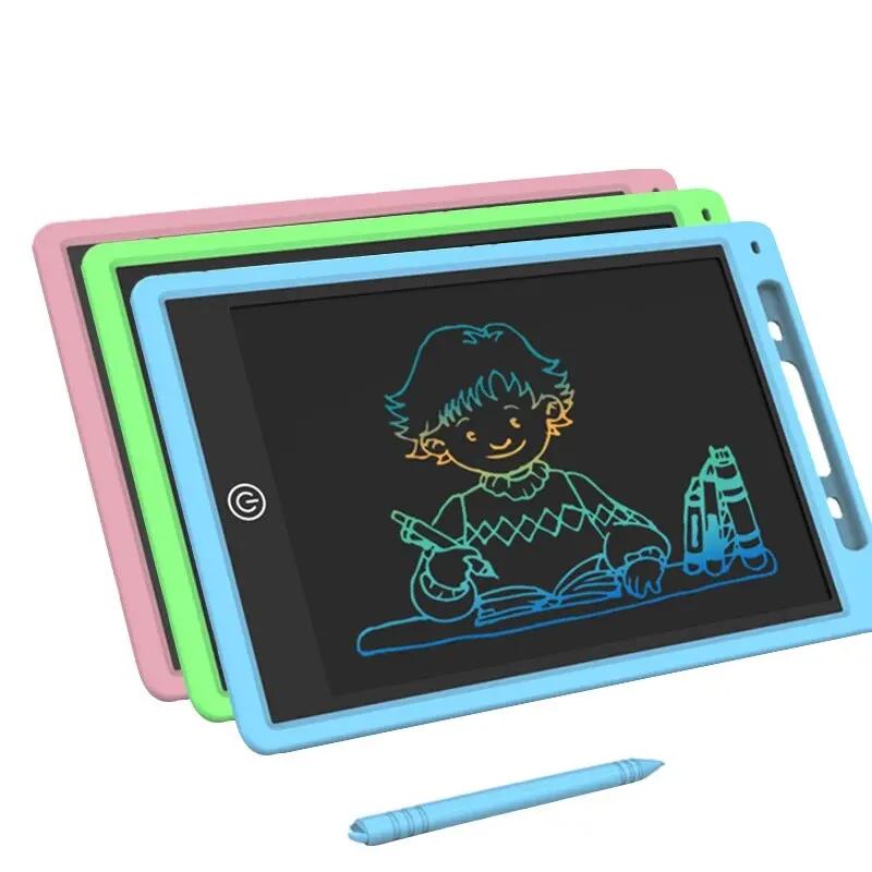 Tablette de dessin LCD 6.5/8.5/10/12 pouces pour enfants, planche effaçable Rechargeable avec stylo,