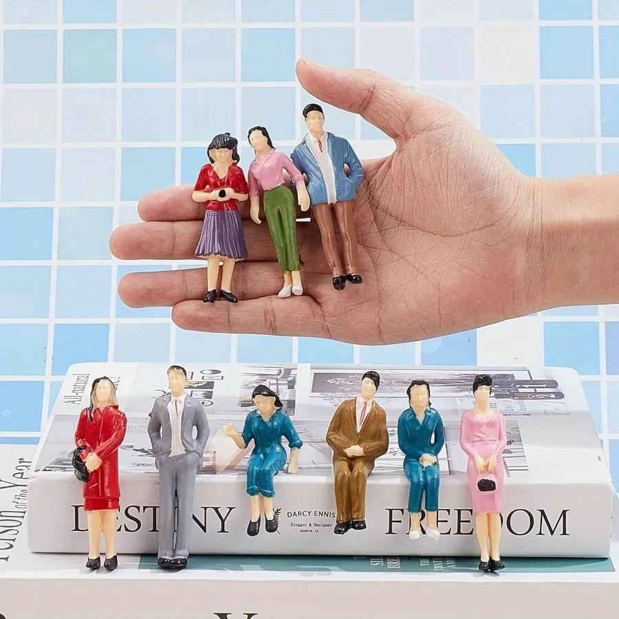 Saint valentin fête d'anniversaire cadeau Train scène échelle modèle personnage bâtiment assis passa